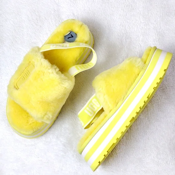 UGGs Slip On Yellow Slippers UGG Fluff Yeah Women main image 2